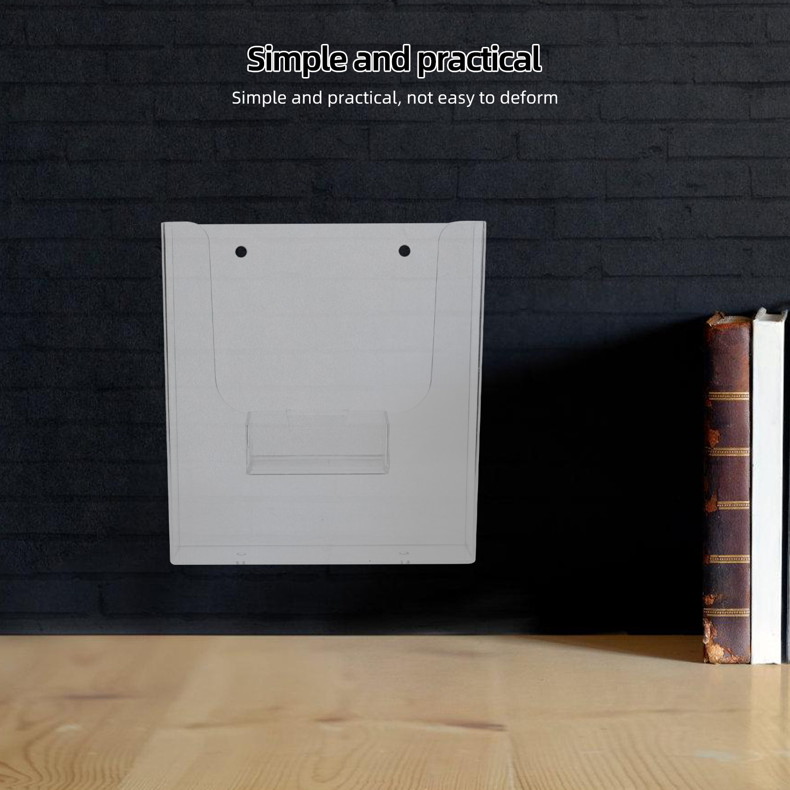 Magazine Holder Rack - Akrilik A4 Dergi Tutucu, Duvara Asılabilen,